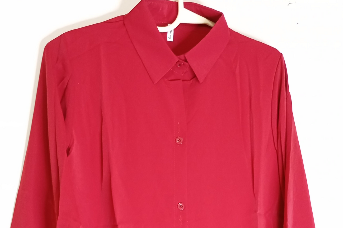 BASIC PLAIN SHIRT RED