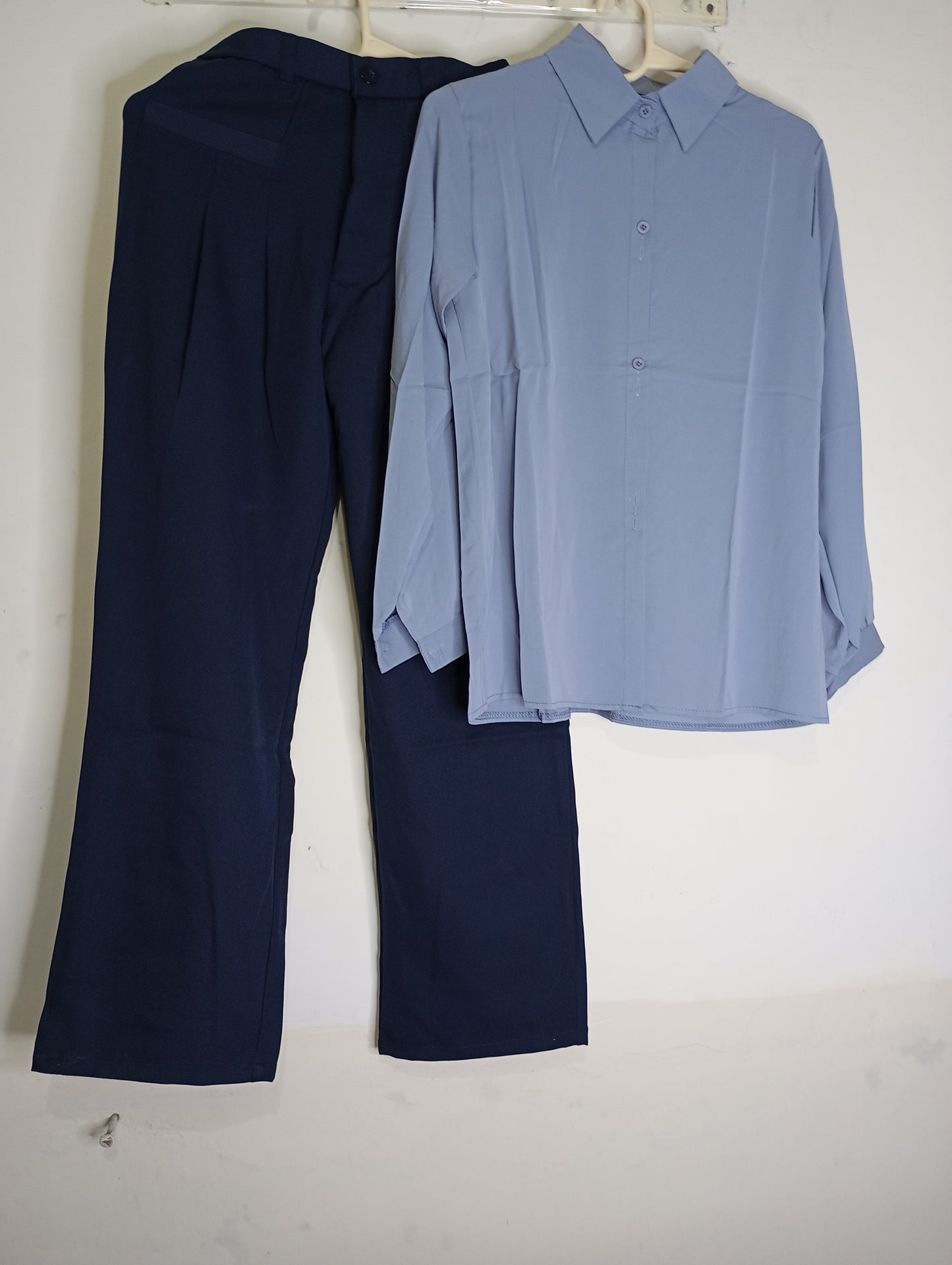 NAVY BLUE PANT WITH BLUE SHIRT