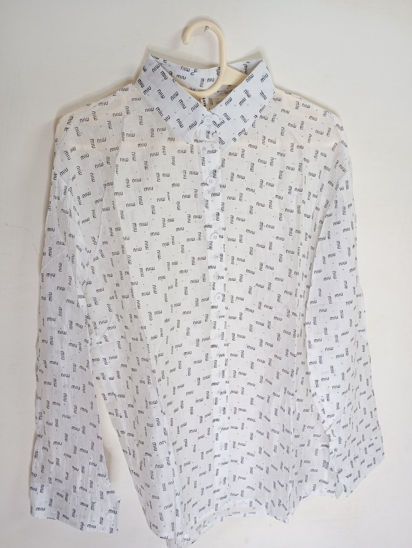 white LOGO PRINTED shirt