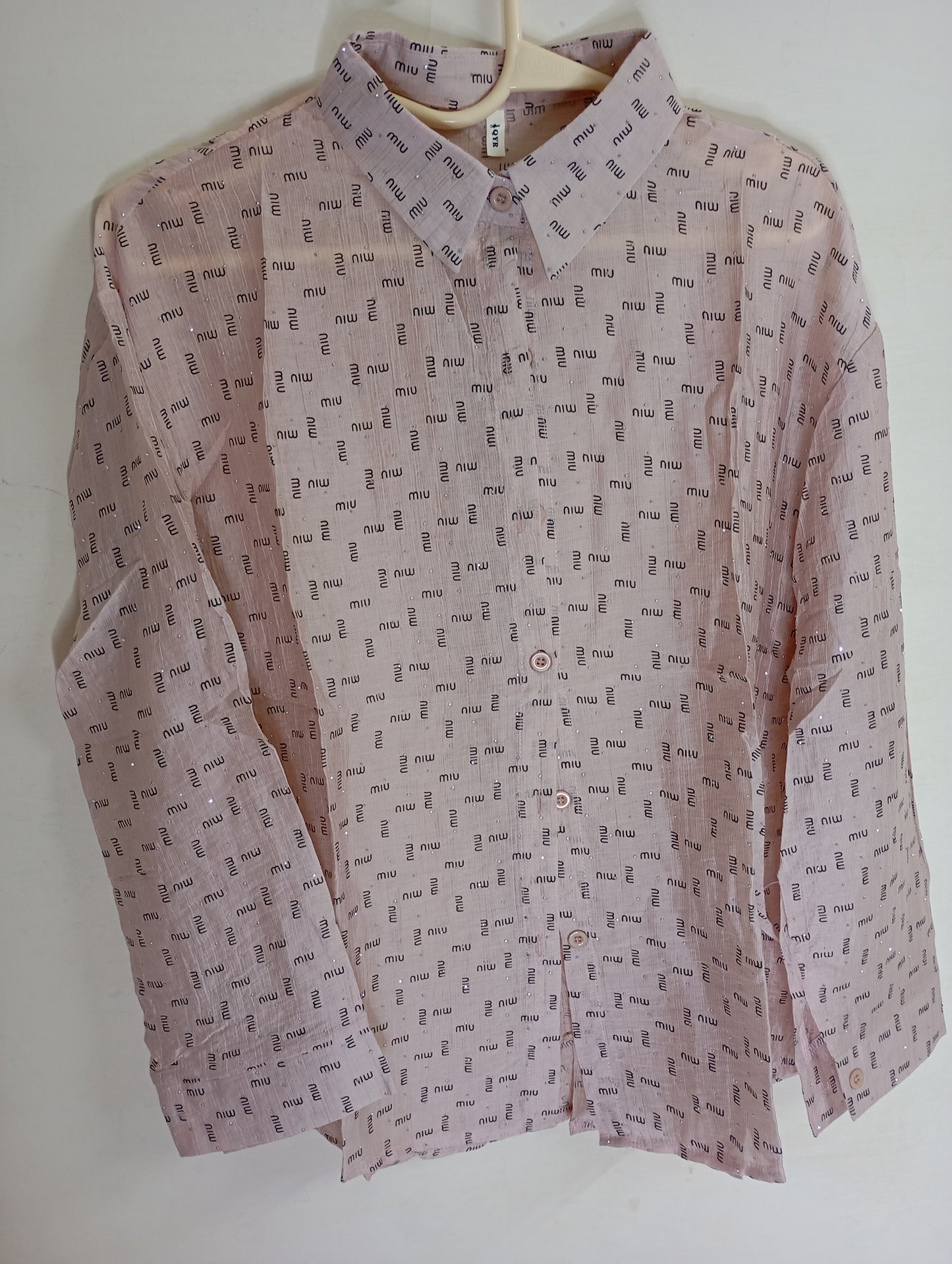 PINK LOGO PRINTED SHIRT