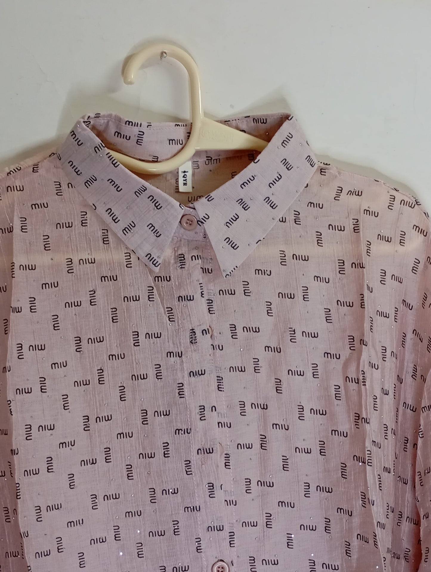 PINK LOGO PRINTED SHIRT
