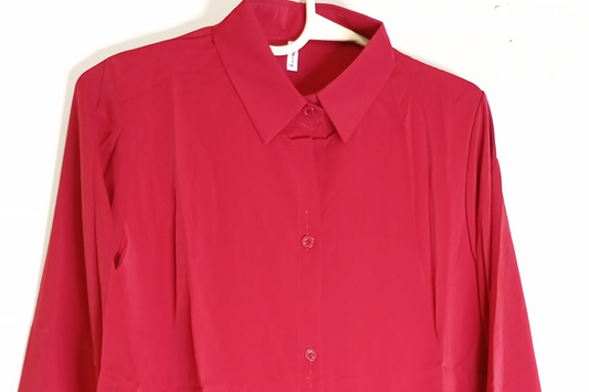 BASIC PLAIN SHIRT RED