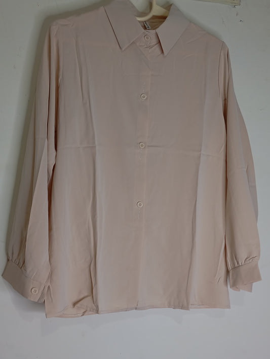 BASIC PLAIN SHIRT BIEGE