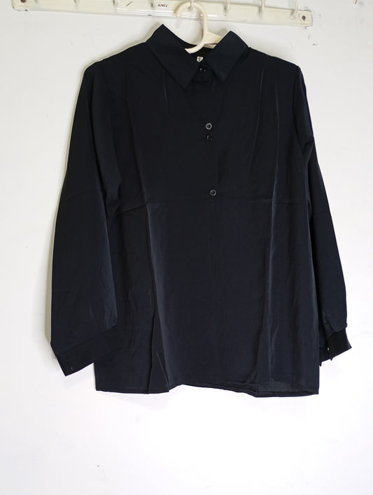 BASIC PLAIN SHIRT BLACK