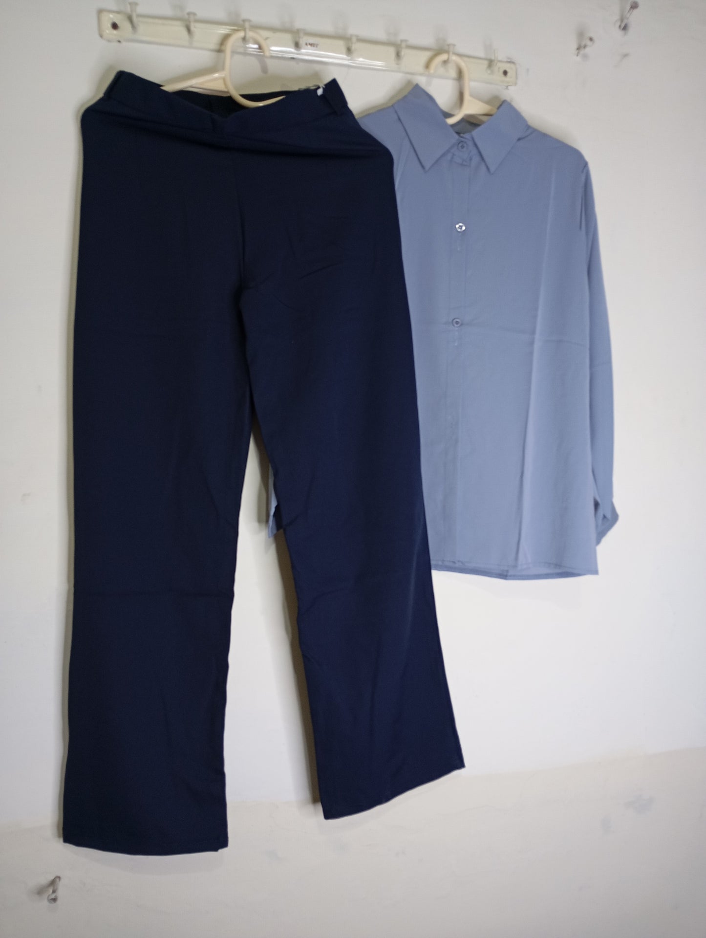NAVY BLUE PANT WITH BLUE SHIRT