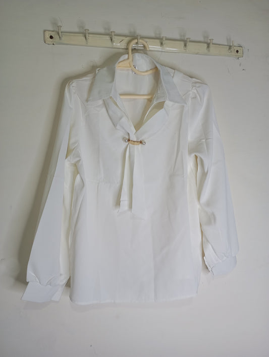 white top  with Decorative Tie