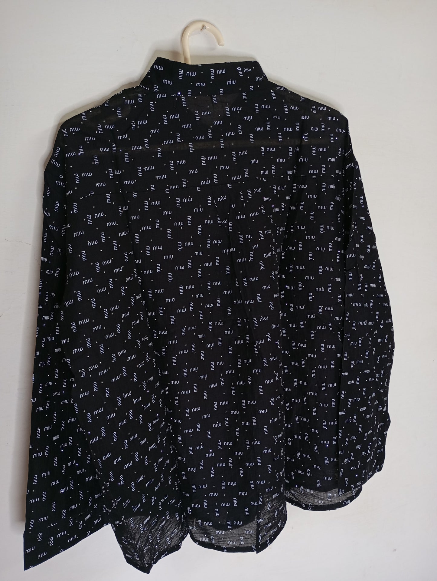 black LOGO PRINTED shirT