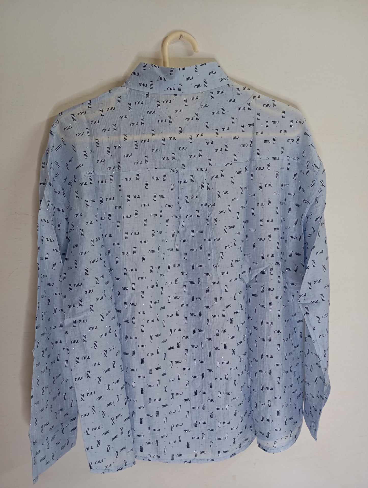 BLUE LOGO PRINTED SHIRT