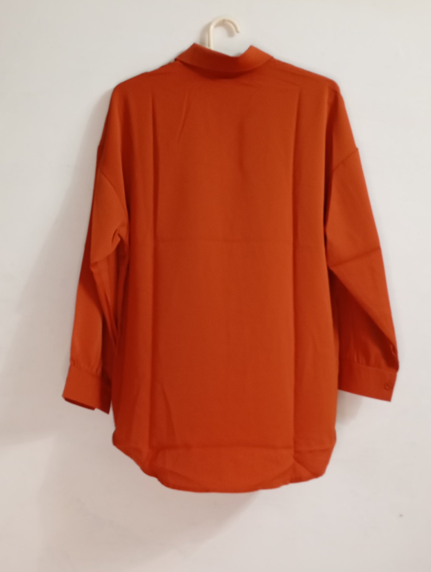 orange Button-Down Shirt