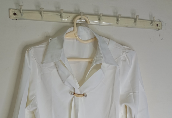 white top  with Decorative Tie