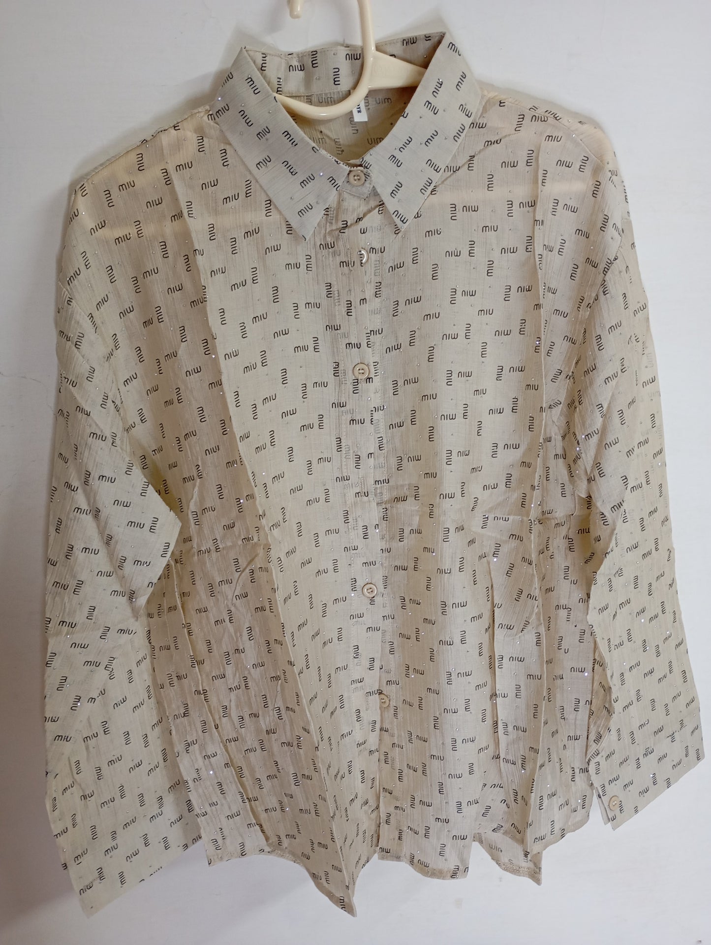 GOLDEN LOGO PRINTED SHIRT