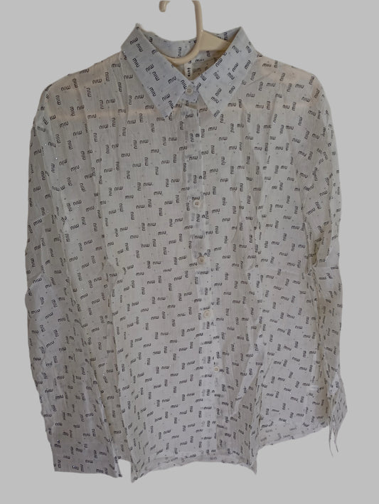 OFF WHITE  LOGO PRINTED SHIRT